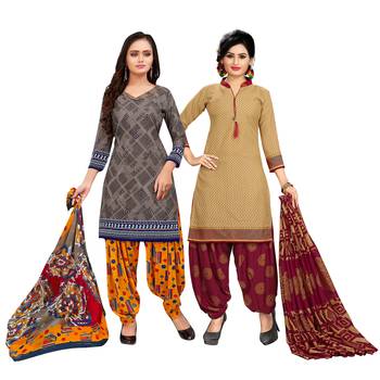 Grey Printed Cotton Salwar 1