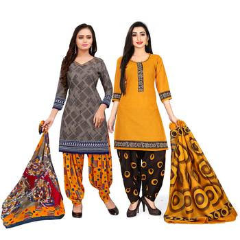 Grey Printed Cotton Salwar 1