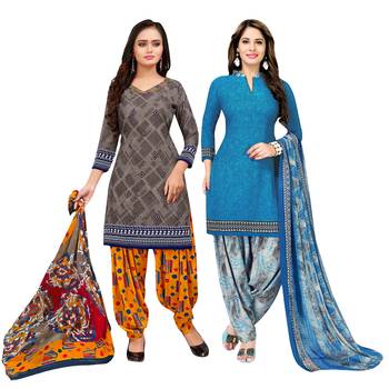 Grey Printed Cotton Salwar 1
