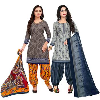 Grey Printed Cotton Salwar 1