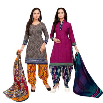 Grey Printed Cotton Salwar 1