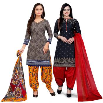 Grey Printed Cotton Salwar 1