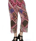Multi Printed Pink Culotte