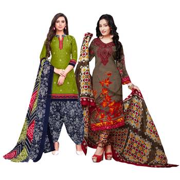 Green Printed Cotton Salwar 1