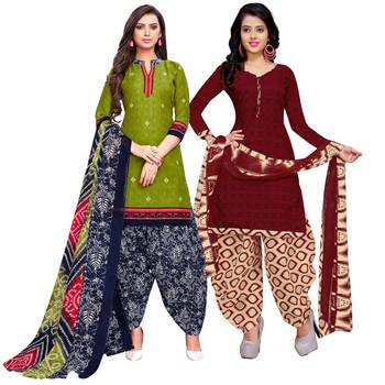Green Printed Cotton Salwar 1