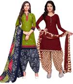 Green Printed Cotton Salwar