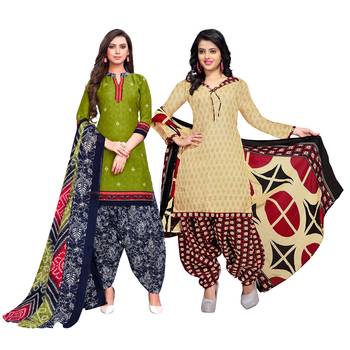 Green Printed Cotton Salwar 1