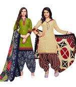 Green Printed Cotton Salwar