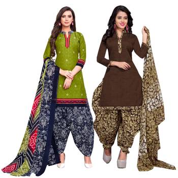 Green Printed Cotton Salwar 1