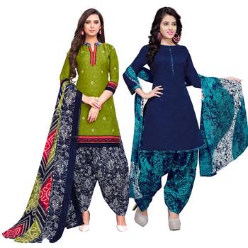 Green Printed Cotton Salwar 1