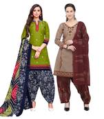 Green Printed Cotton Salwar