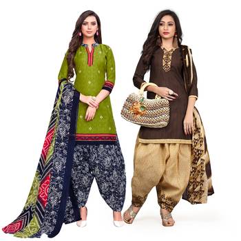 Green Printed Cotton Salwar 1