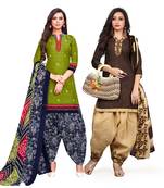 Green Printed Cotton Salwar