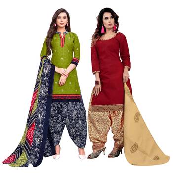 Green Printed Cotton Salwar 1