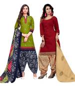 Green Printed Cotton Salwar