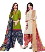 Green Printed Cotton Salwar