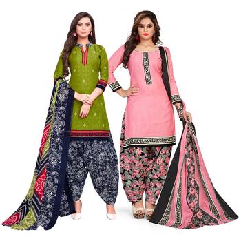 Green printed cotton salwar 1