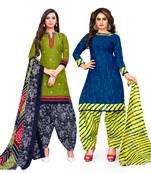 Green Printed Cotton Salwar