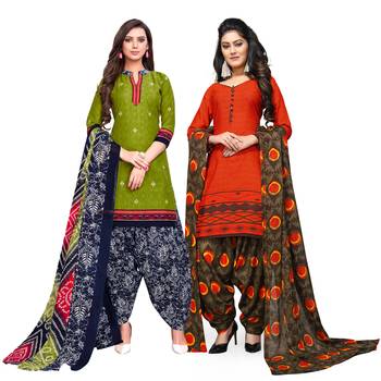 Green Printed Cotton Salwar 1