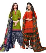 Green Printed Cotton Salwar