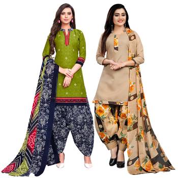 Green Printed Cotton Salwar 1