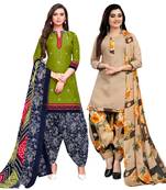Green Printed Cotton Salwar