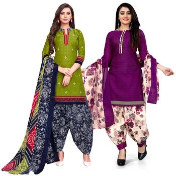 Green Printed Cotton Salwar 1