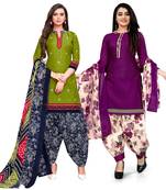Green Printed Cotton Salwar