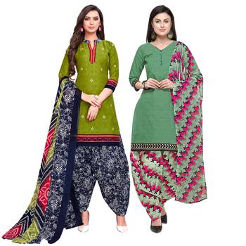 Green Printed Cotton Salwar 1
