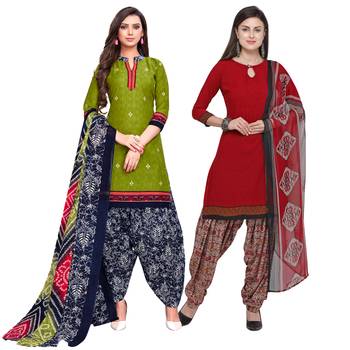 Green Printed Cotton Salwar 1