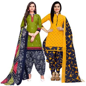 Green Printed Cotton Salwar 1