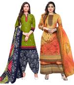 Green Printed Cotton Salwar