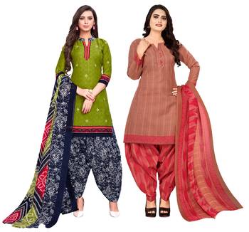 Green printed cotton salwar 1