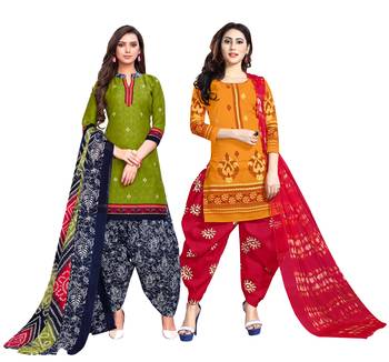 Green Printed Cotton Salwar 1