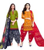 Green Printed Cotton Salwar