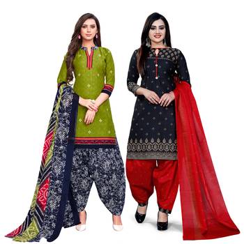 Green Printed Cotton Salwar 1