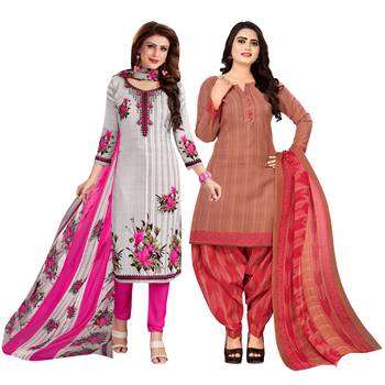 Off-white printed cotton salwar 1