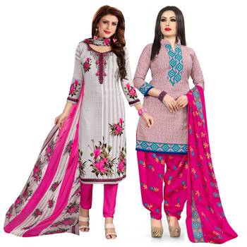 Off-white printed cotton salwar 1