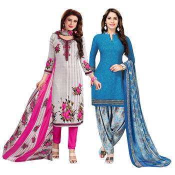 Off-white printed cotton salwar 1