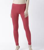 Red Solid Churidar Leggings