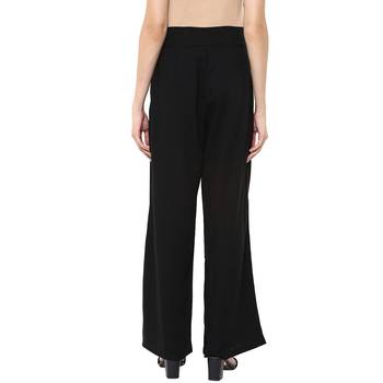 Straight Solid Black Palazzo 2