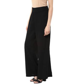 Straight Solid Black Palazzo 3