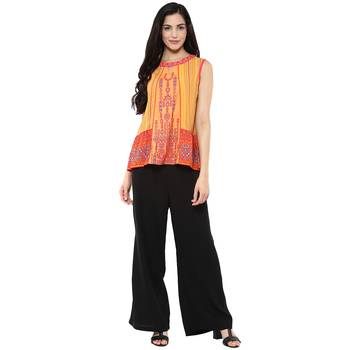 Straight Solid Black Palazzo 5