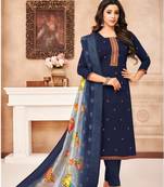 Designer Maslin Silk Semi-Stitched Salwar Suit