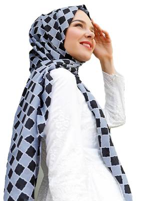 Women'S Casual Wear Printed Pashmina Cotton Scarf Hijab 2