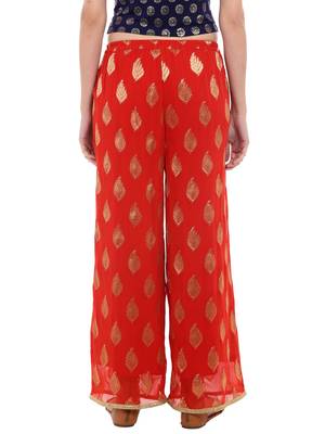 Red Festive Palazzo 2