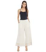 Off White Lace Pallazzo