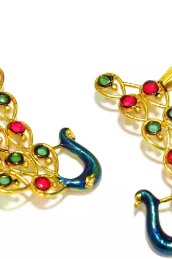 Trendy Peacock Earcuff Kanphool