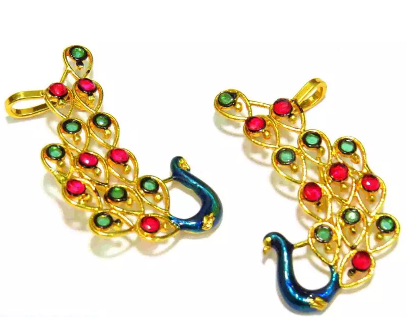 Trendy Peacock Earcuff Kanphool