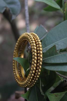 Gold Plated Temple Work Bangle 1